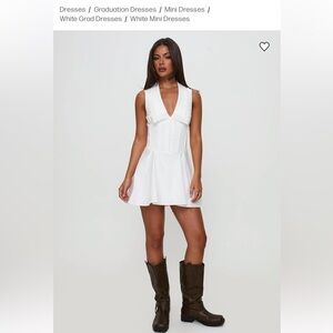 Princess Polly Haworth Mini Dress White